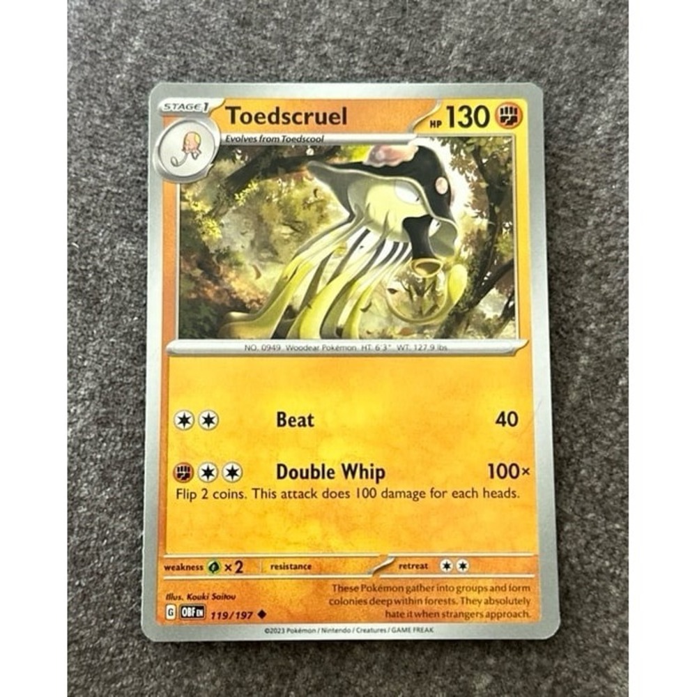 Toedscruelā Pokemon Card